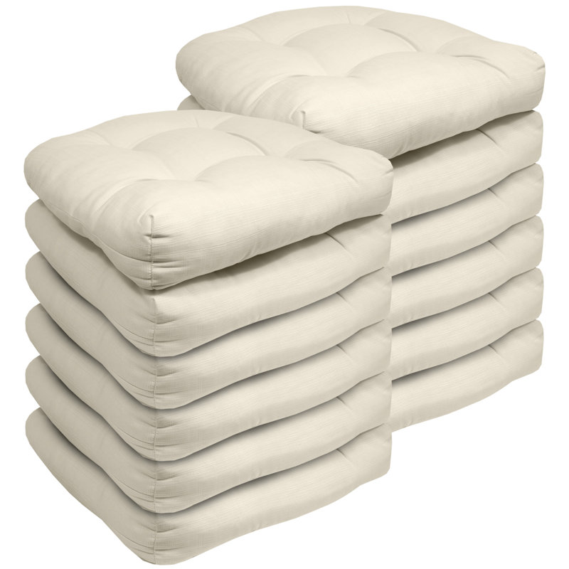 Coussins de siège de patio de Marina Marina, 12, Crème, crème