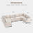 Anureet Modular U-Shaped Sectional-753101477