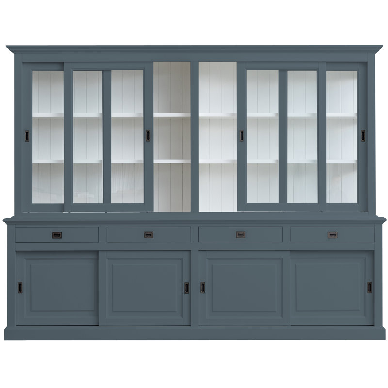 Burkett Display Cabinet, Blue Grey