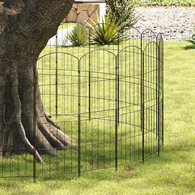 96cm H x 31cm W Metal Fence Panels