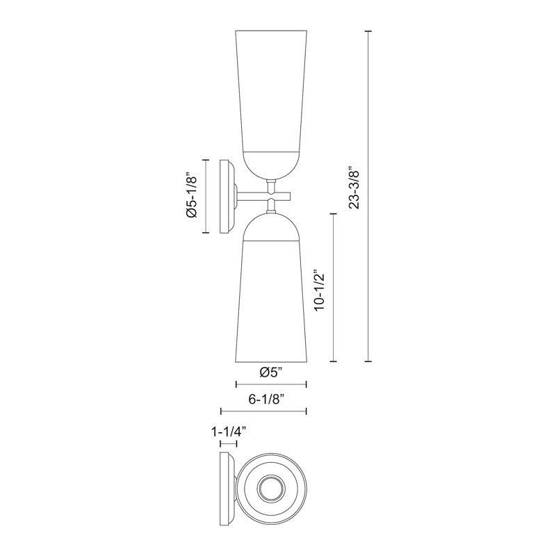 White and Clear Glass Steel Vanity Light with Wood Backplate