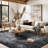 Priebe Machine Washable Abstract Black/Gray Flatweave Area Rug-1597334658