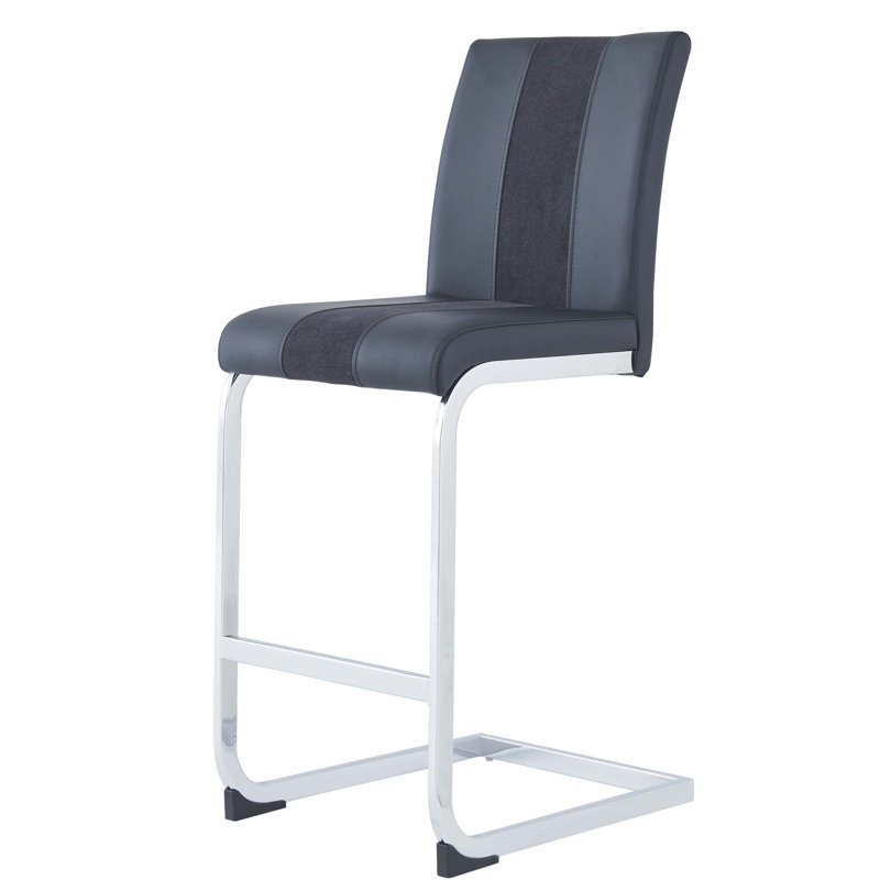 Arum Upholstered Counter Stool, Black, 1