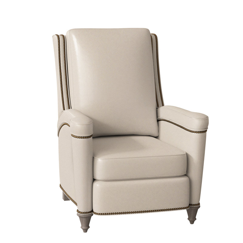Mayes Recliner, Stone, Aline Fumo Genuine Leather, French Natural