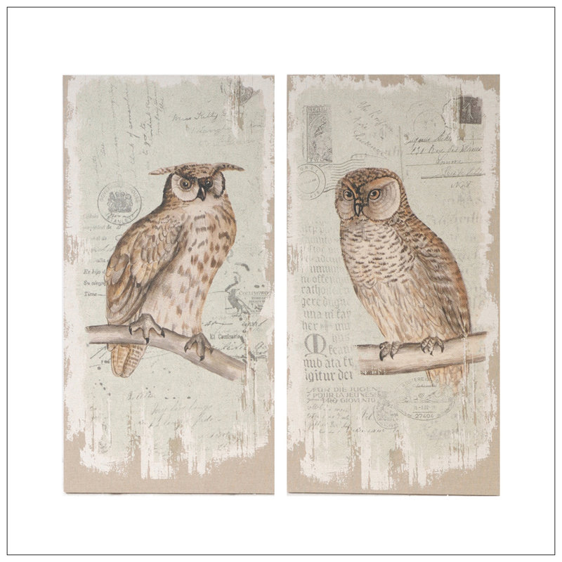 Ensemble de 2 impressions murales suspendues Lilith Owl