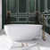 59 In. X 31 In. Solid Surface Freestanding Flatbottom Soaking Bathtub