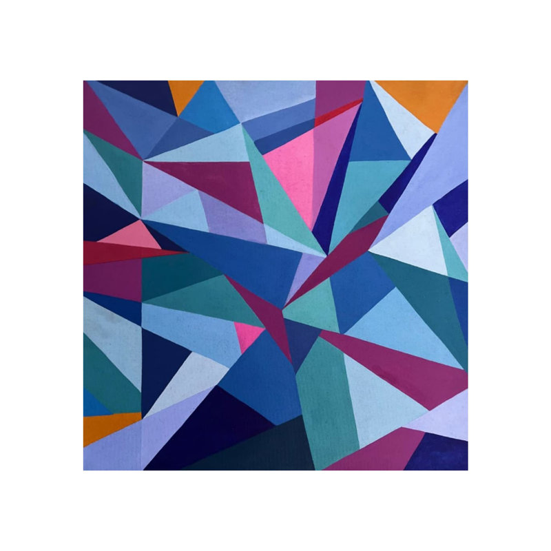 Espace géométrique | Acrylique sur toile | Par Ruchi Gupta
