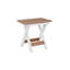 Berlin Gardens Regular Top With White Base Folding End Table-1502914626