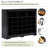 Black Shoe Cabinet With 24 , Sleek And Versatile For Home Use Sideboard, Modern Design Bedroom Living Room-1064964498