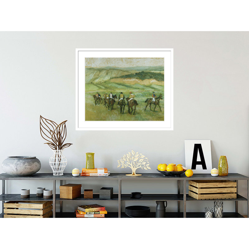 «Avant la course» par Edgar Degas, impression giclée sur cadre, H 33,5 po x l 40,05 po