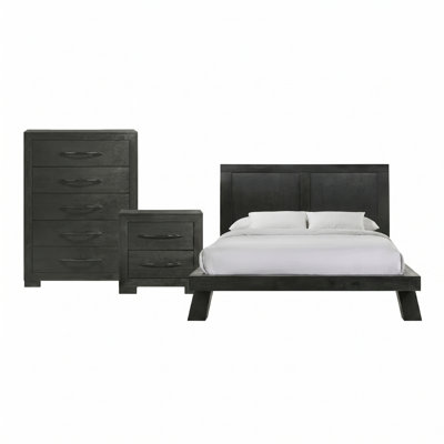 Buschwick Full 3PC Bedroom Set In Black