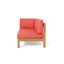Banc d'angle en X avec table basse