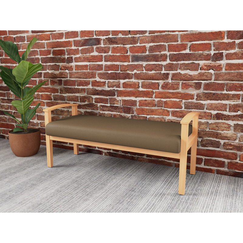 Banc en bois massif Amherst, Patriot Plus taupe, Naturel