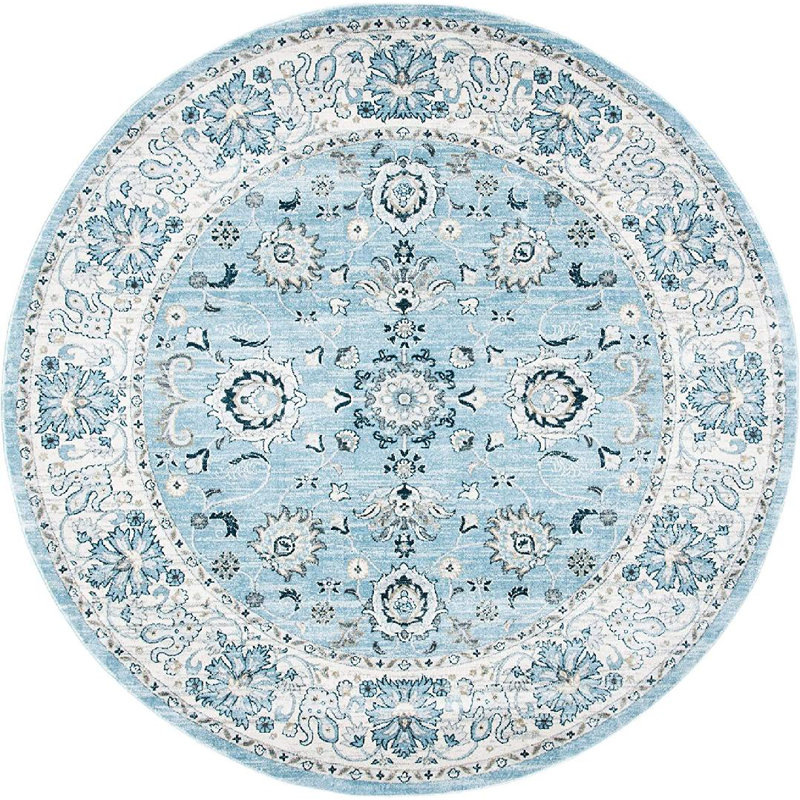Tapis bleu Delmer, Rond 6 pi 7 po