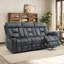 Kyrene 3-Piece Modern Reclining Living Room Set With Two Oversize Power Lift Assist Chairs & Manual Sofa-123333367