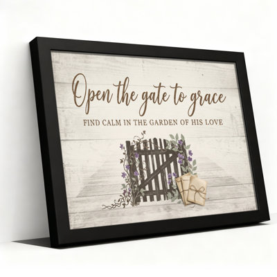 Black Wood Framed，Canvas Wall Art for Living Room, Bedroom, Office or Entryway – Decorative Wall Decor with Wooden Frame