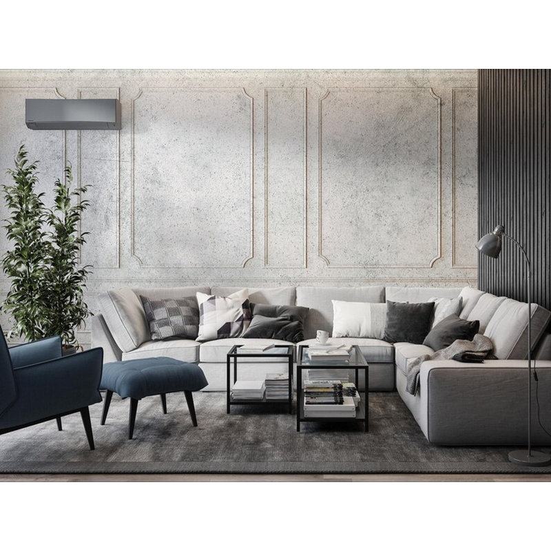 Panneau mural rétro en plâtre, L 108 po x l 96 po