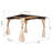 Outsunny 10' X 12' Outdoor Gazebo With Netting And Curtains, Patio Gazebo Canopy With 2-Tier Soft Top Roof And Steel Frame For Lawn, Garden, Backyard And Deck