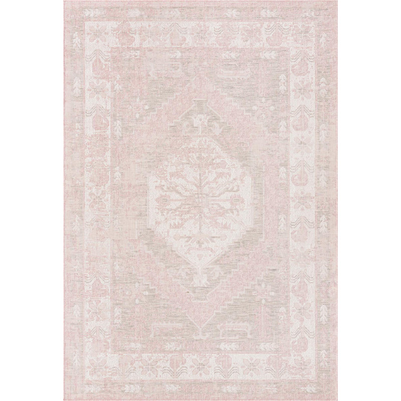 Tapis d'extérieur couleur nil rose, Rectangle 6 pi x 9 pi