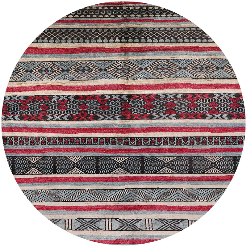 Moroccan Indoor Rug, Round 5'