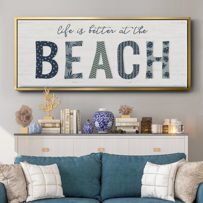 Beach Better - toile encadrée