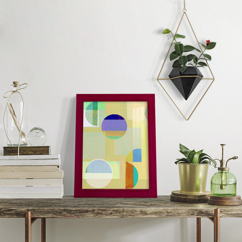 Genelle Demi III, reproduction d'art encadrée, Rouge, H 11 po x l 9 po x P 1 po