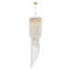 Luminaire suspendu en forme de lustre en spirale en cristal E12