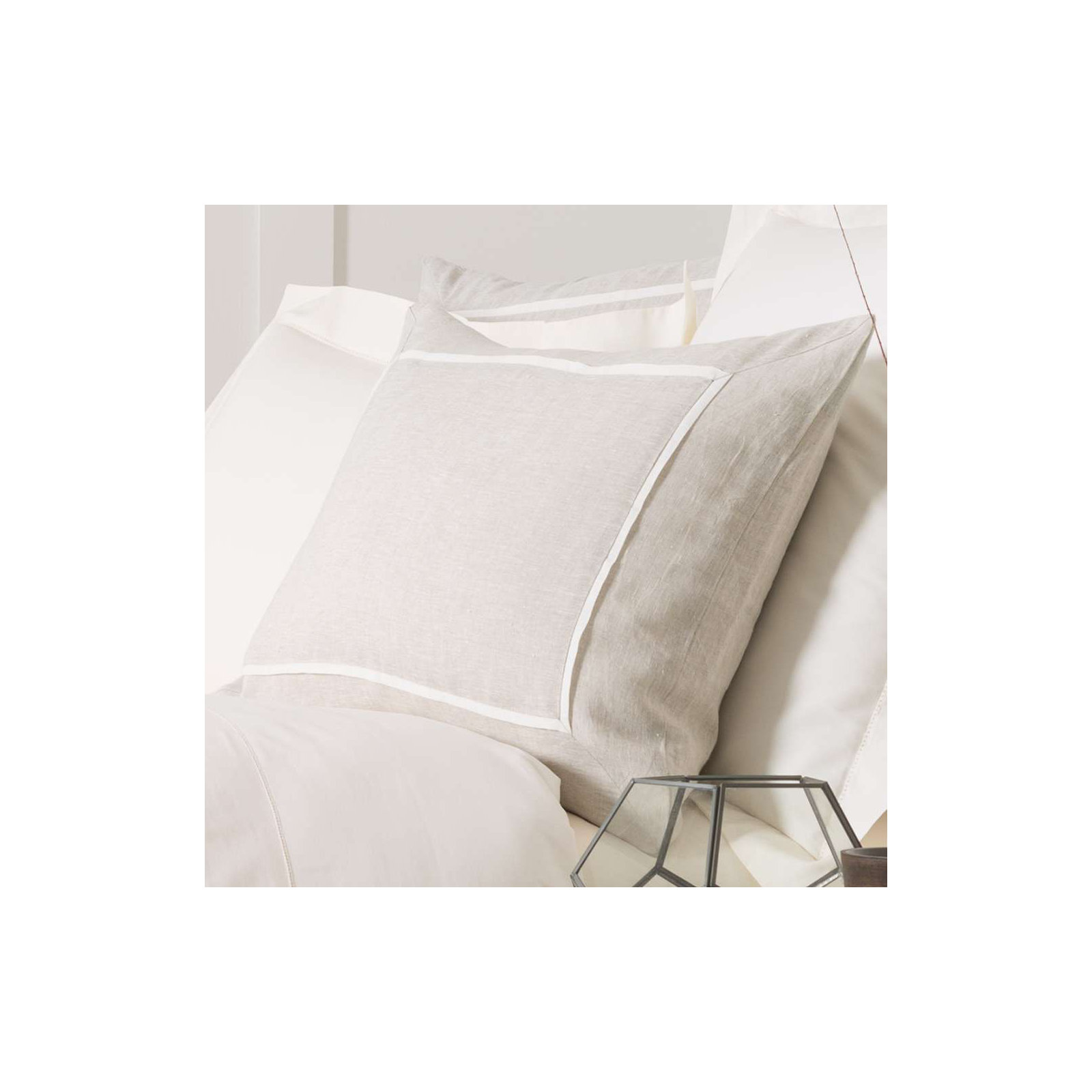 Keaton Linen Sham, King, Natural