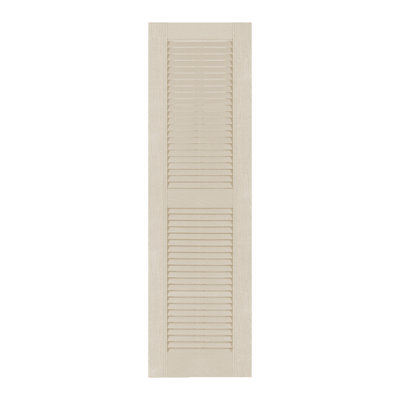 Custom Louvered Shutter with Straight Top