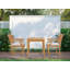 2 - Person Teak Wood Patio Dining Set with Square Table , Cushions Included