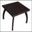 Table d'appoint en osier résistante aux intempéries pour patio d'extérieur, compacte et élégante avec cadre-2009553484