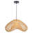 1-Light Rattan Pendant Light Fixture Bohemian-1076147250