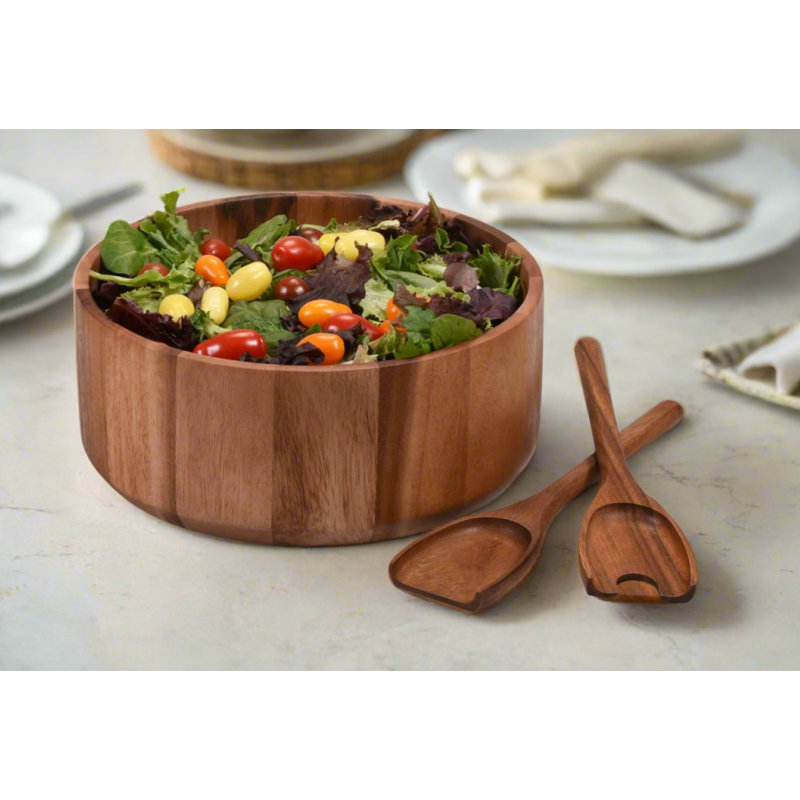 Bol à salade en bois d'acacia