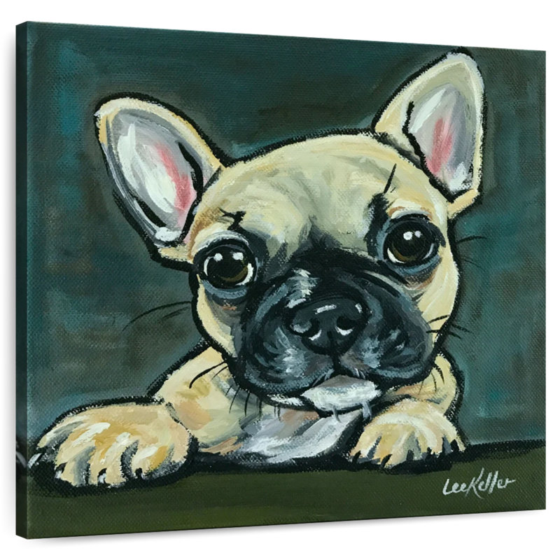 Crowle Frenchie Pup, H 10 po x l 10 po