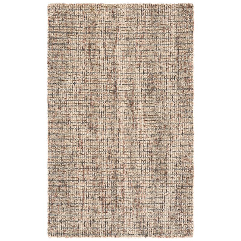 Tapis abstrait en laine touffeté à la main Abstract 468, Rectangle 3 pi 0 po x 5 pi 0 po