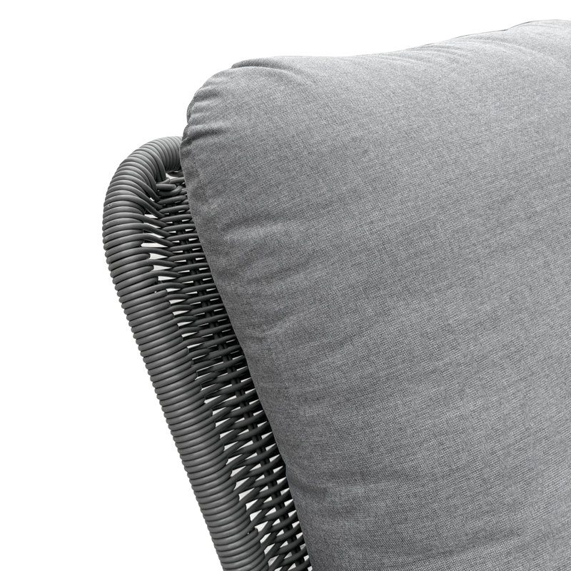 Ensemble de conversation moderne Ginevra, Gris, Gris