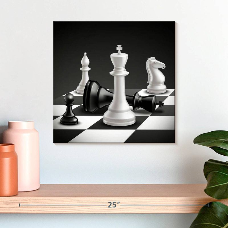 Senne Abstract Chess Game, 39" H x 39" W
