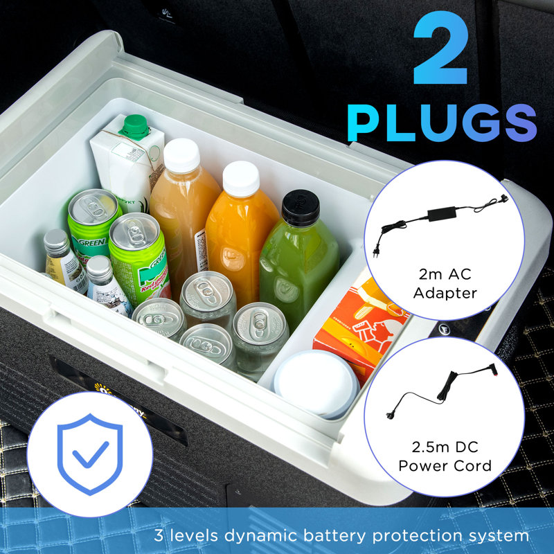 Outsunny 30 L Mini Fridge with Freezer