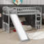 Lit mezzanine simple avec glissade
