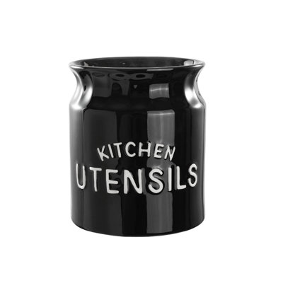 Ceramic / Porcelain Round Utensil Crock