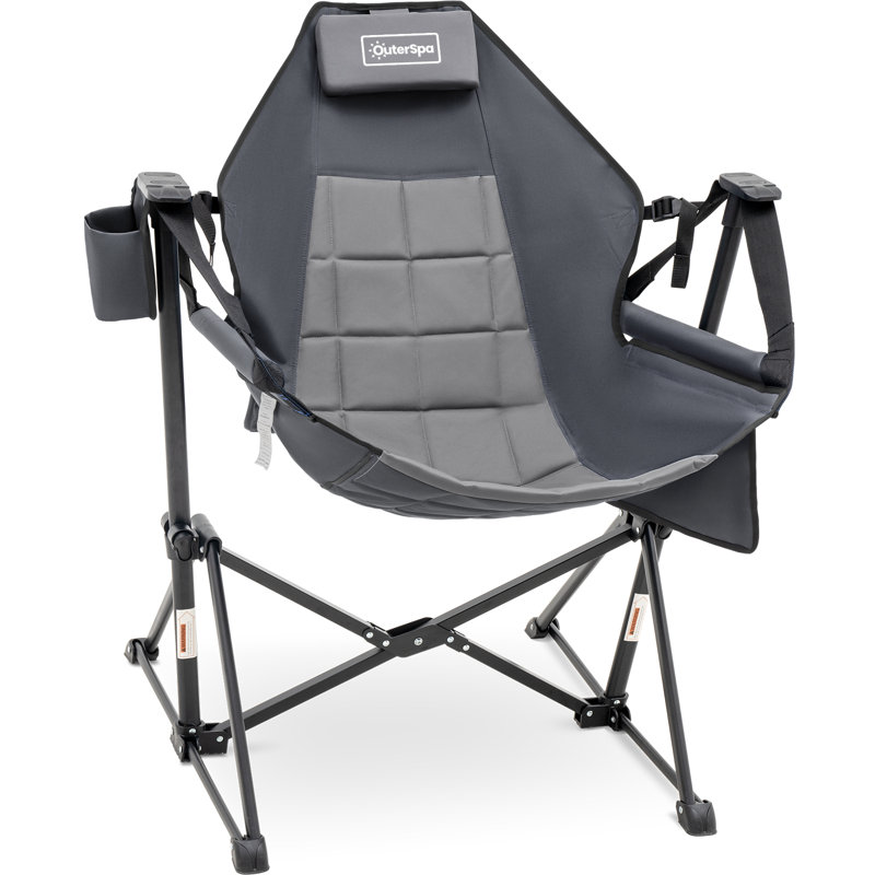 Hammock Camping Chair For Adults, Folding Swing Chair Outdoor, Gray, 1