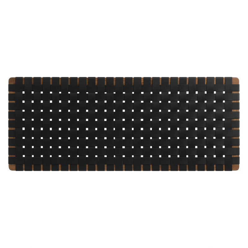 Modway Sparta Solid Wood Headboard, Black, Full