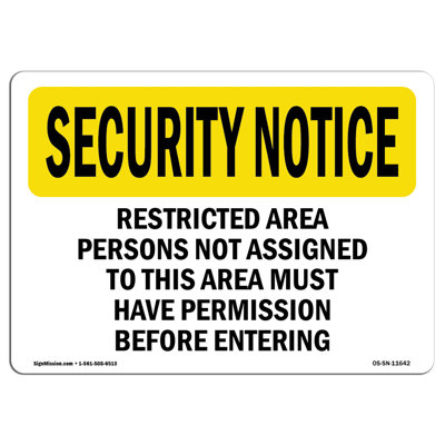 Security Notice Sign