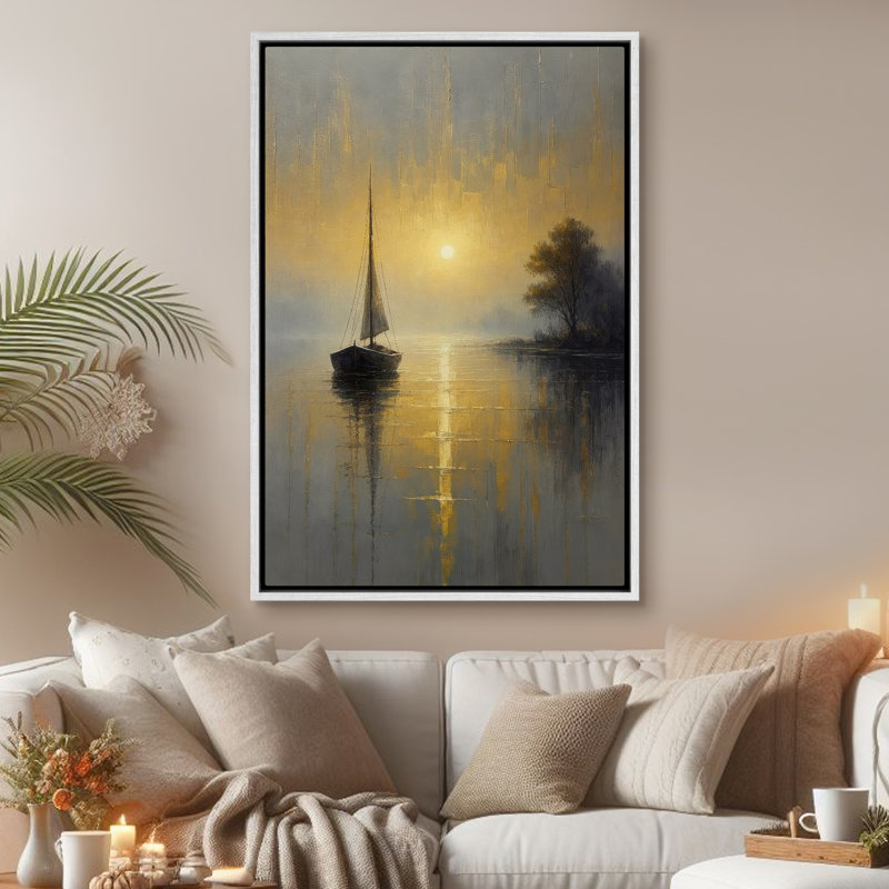 Art mural encadré abstrait rétro antique classique pour chambre à coucher, H 24 po x l 16 po, Blanc