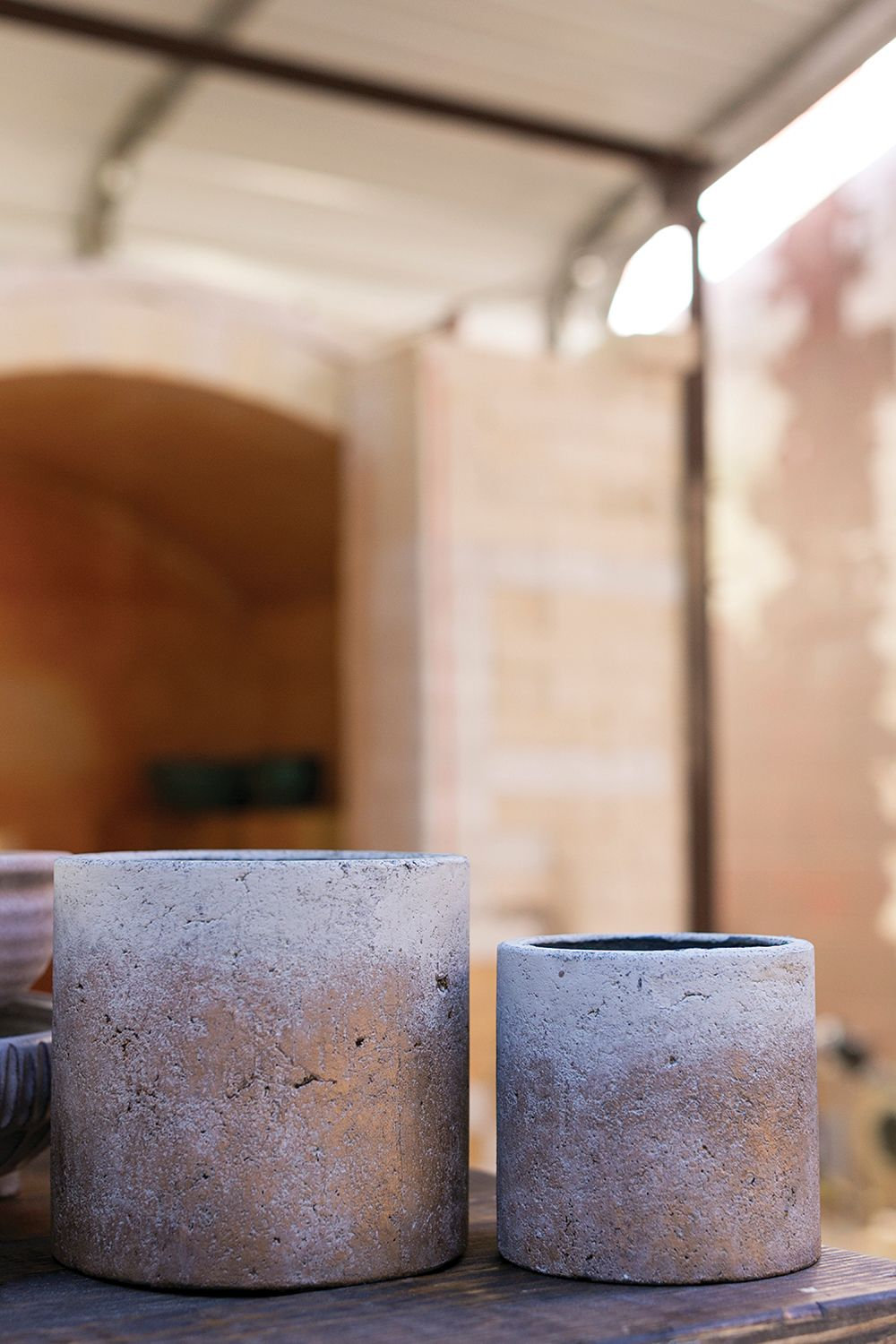Concrete Pot Planter, 5.25"H x 5.25" W x 5.25"D