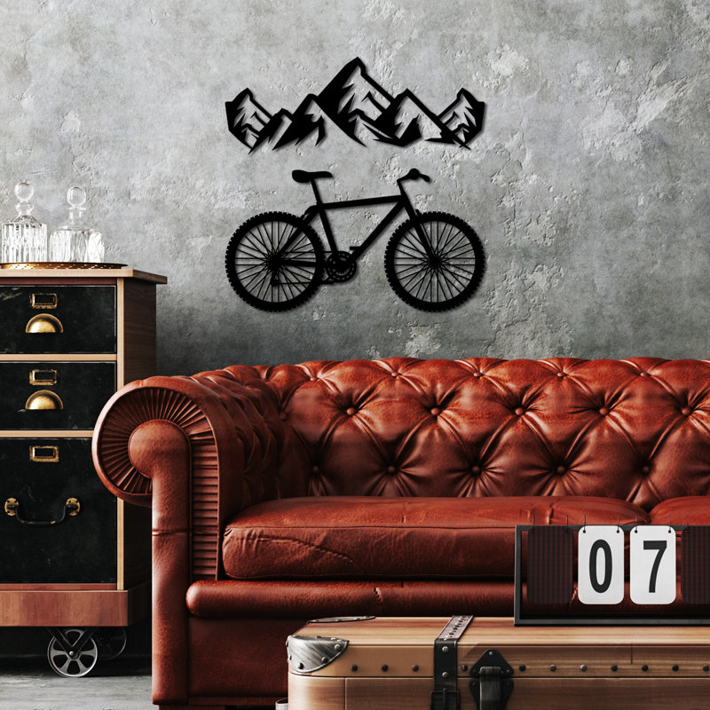Stylish Black Decorative Metal Wall Accessory (2 Pieces) | 100% Metal, Thickness: 0.06 inches | Dimensions: 27.6 x 10.2 inches & 27.6 x 15.0 inches | Easy Wall Hanging Design, Perfect for Home Decor & Modern Interiors