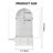 Freestanding Arch Display Cabinet with 3-Colour Light Modes and Motion Sensor-383128102