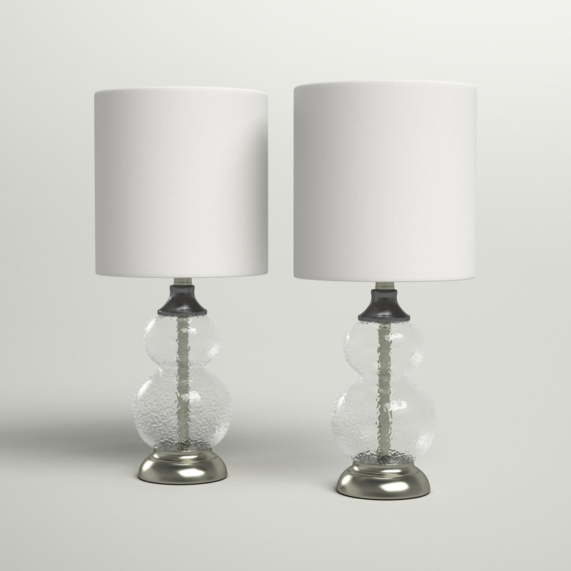 Leonardo Glass Lamp, Wrinkle Glass, Off-White