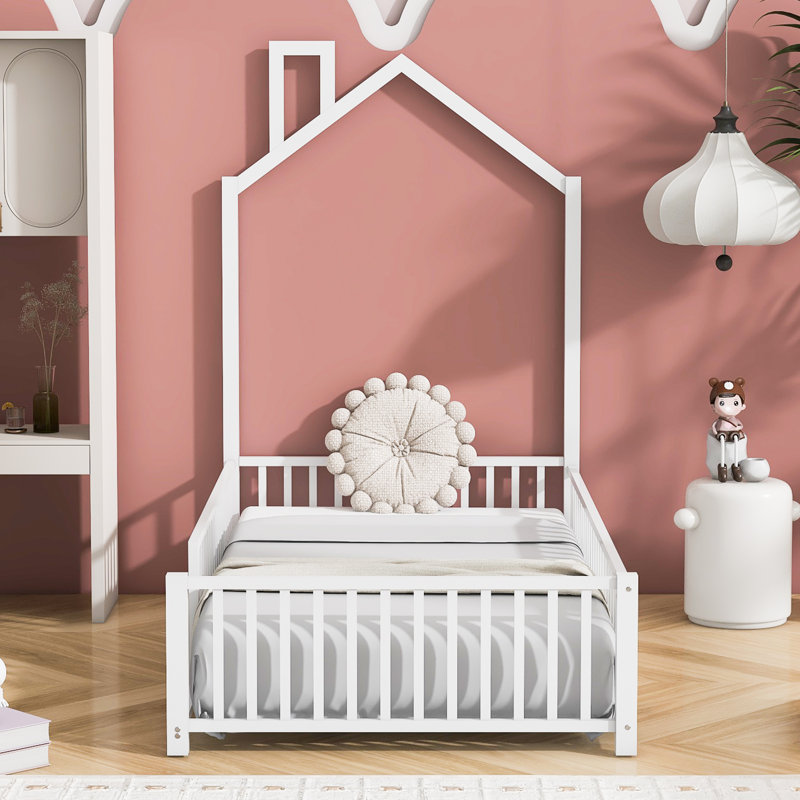 Platform Bed Of House Design, Twin