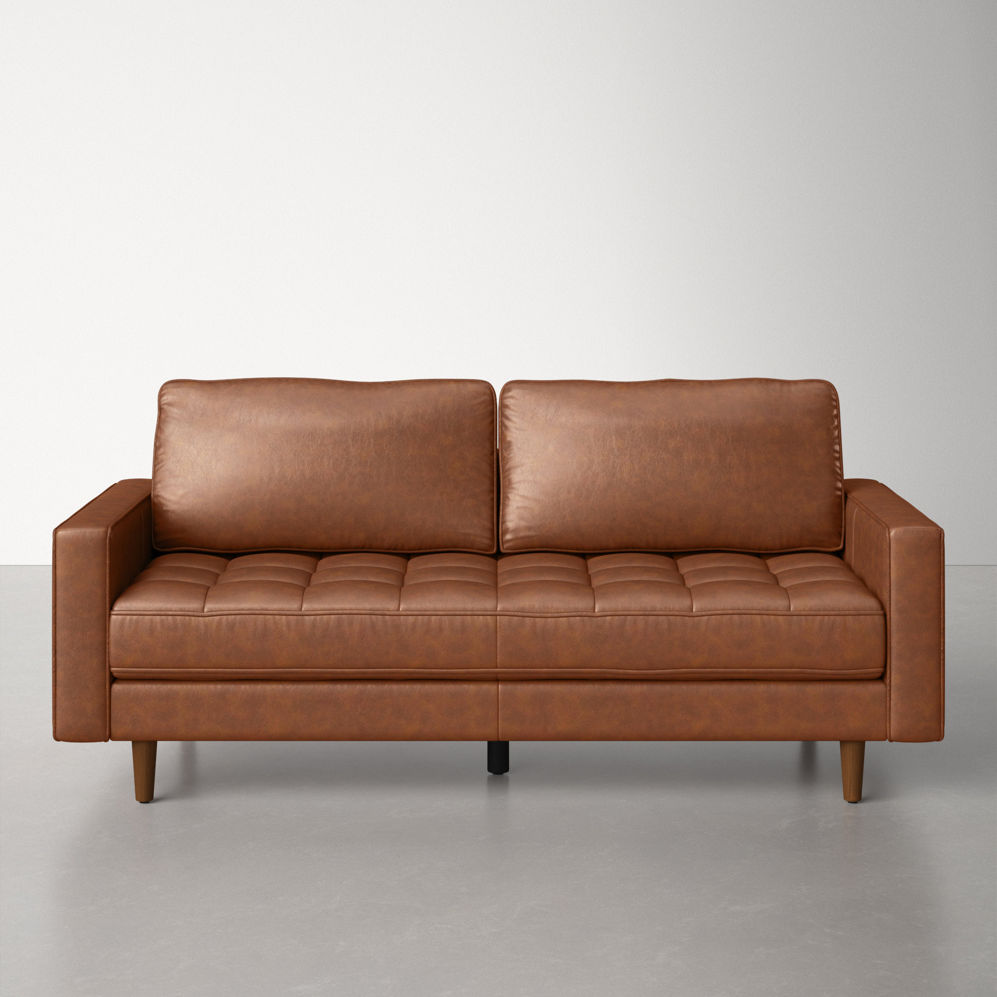 James Dyson Svare deltager Clark 81'' Genuine Leather Sofa & Reviews | AllModern